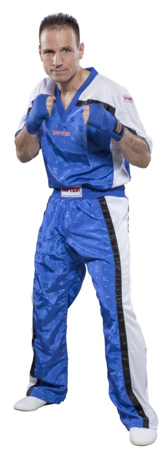 T-shirt com decote em V Kickboxing TOPTEN “Mesh”